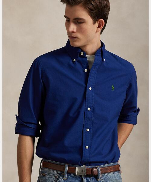 POLO RALPH LAUREN(ポロ ラルフ ローレン)の「クラシック フィット ガーメントダイド オックスフォード シャツ(シャツ/ブラウス・メンズ・ブルー・S/M/L/XL/XS/XXL)」の11枚目の写真