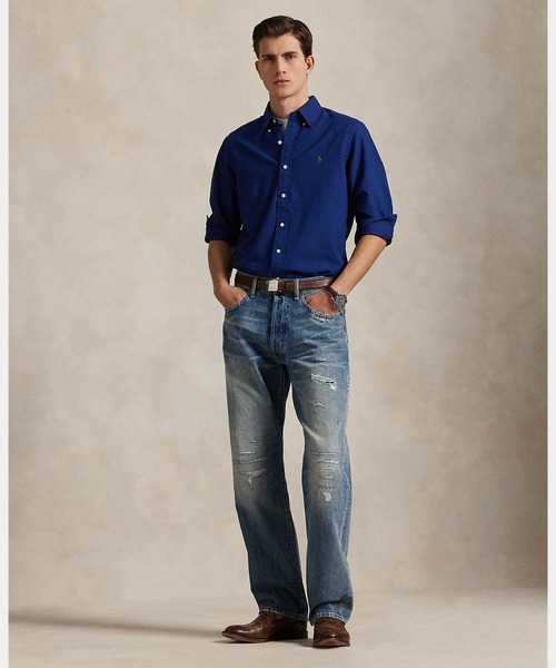 POLO RALPH LAUREN(ポロ ラルフ ローレン)の「クラシック フィット ガーメントダイド オックスフォード シャツ(シャツ/ブラウス・メンズ・ブルー・S/M/L/XL/XS/XXL)」の3枚目の写真