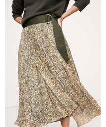 Banana Republic（バナナリパブリック）の「プリーツ ルレックス ストライプ ミディスカート（スカート）」