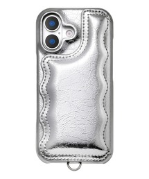 UNiCASE（ユニケース）の「Wavy Puff Case iPhoneケース スマホケース iPhone17 iPhone17Pro ぷっくり なみなみ 背面収納（スマホケース/カバー・メンズ）」
