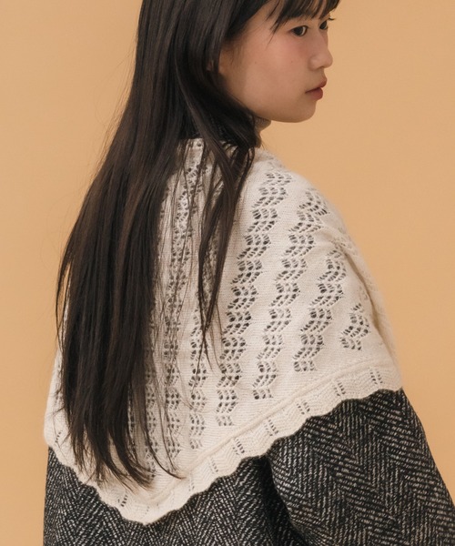 Story mfg クロシェ編み スカーフ ストール Story mfg.（ストーリーエムエフジー）の「Story MFG Piece Scarf XL