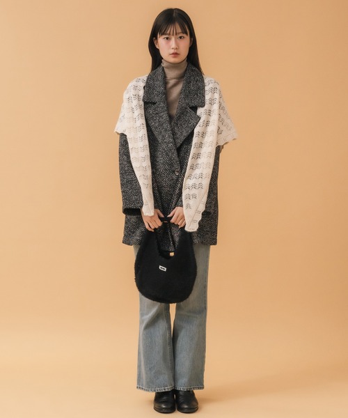 Story mfg クロシェ編み スカーフ ストール Story mfg.（ストーリーエムエフジー）の「Story MFG Piece Scarf XL