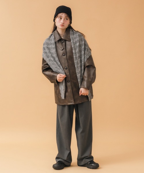 Story mfg クロシェ編み スカーフ ストール Story mfg クロシェ編み スカーフ ストール