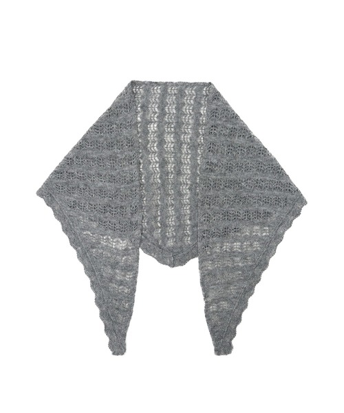 セール】クロシェ編みニットスカーフ / ニット ストール クロシェ