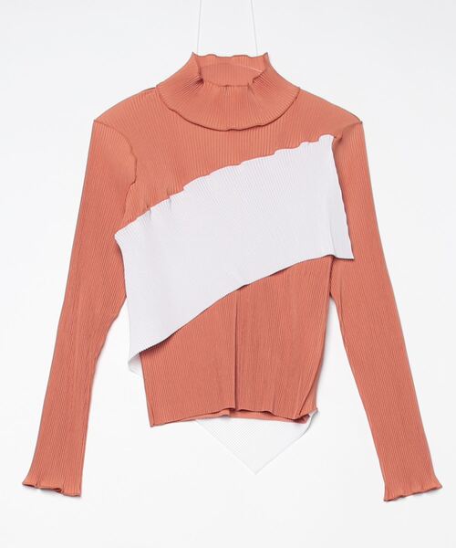 kotohayokozawa（コトハヨコザワ）の「kotohayokozawa SPIRAL WAVE LONG SLEEVE TOP HIGH NECK TY TDX5A-SPL02（Tシャツ/カットソー・レディース・ブラック/グレー/ベージュ/ネイビー/ブラウン/ホワイト・FREE）」の5枚目の写真