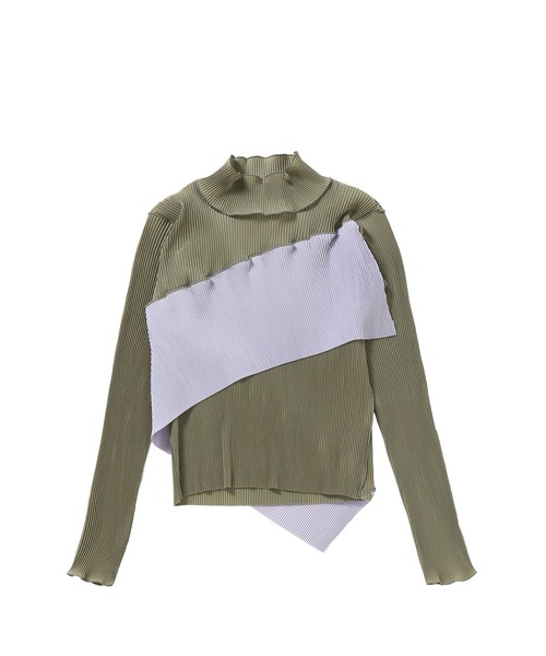 kotohayokozawa（コトハヨコザワ）の「kotohayokozawa SPIRAL WAVE LONG SLEEVE TOP HIGH NECK TY TDX5A-SPL02（Tシャツ/カットソー・レディース・ブラック/グレー/ベージュ/ネイビー/ブラウン/ホワイト・FREE）」の4枚目の写真