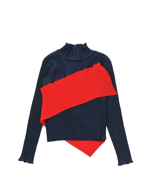 セール】kotohayokozawa SPIRAL WAVE LONG SLEEVE TOP HIGH NECK TY