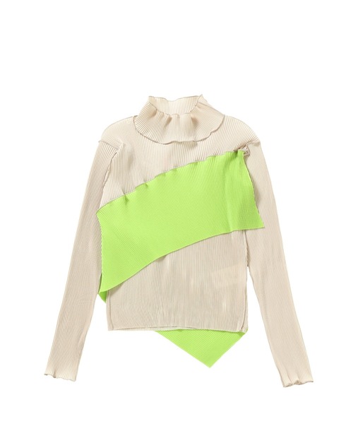 セール】kotohayokozawa SPIRAL WAVE LONG SLEEVE TOP HIGH NECK TY