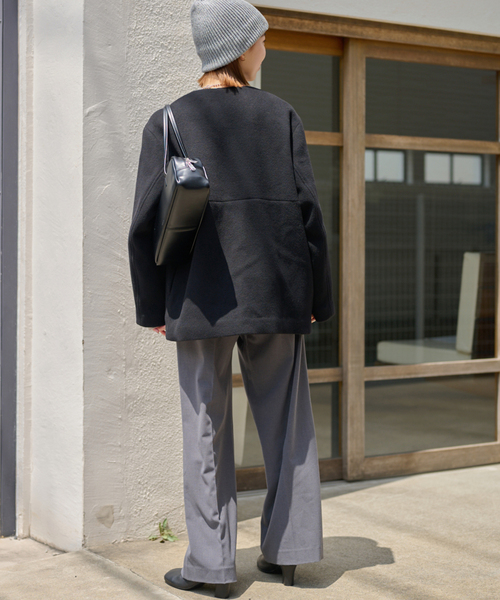 スーパーファインビーバークルーネックコート　美品！最終値下げ中です！ セール】《追加》スーパーファインビーバークルーネックコート（ノー