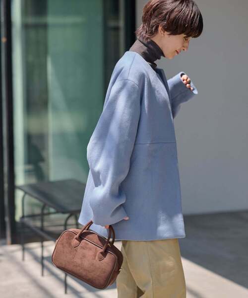 セール】《追加》スーパーファインビーバークルーネックコート（ノー