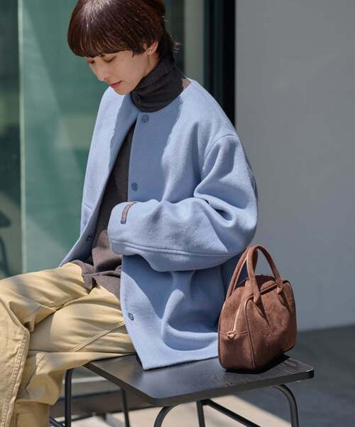 セール】《追加》スーパーファインビーバークルーネックコート（ノー