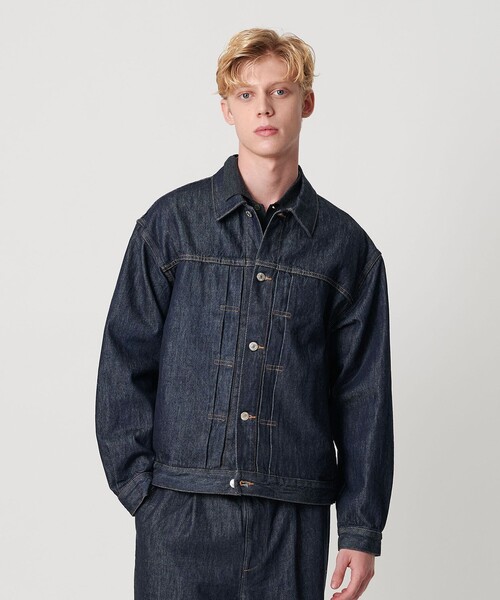 美品　UNITED ARROWS & SONS 作務衣デニムジャケット XS 美品 UNITED ARROWS & SONS 作務衣デニムジャケット XS ハイツイスト