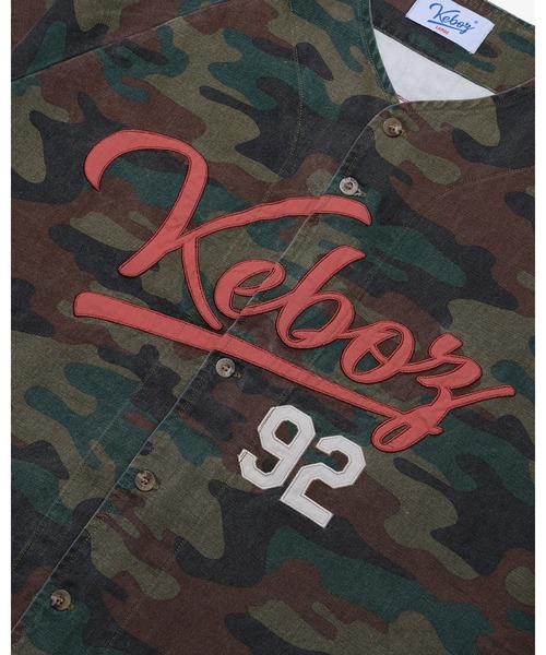 KEBOZ（ケボズ）の「CLASSIC BASEBALL JERSEY（シャツ/ブラウス・メンズ・ストライプ/カモフラージュ・M/L/XL）」の10枚目の写真
