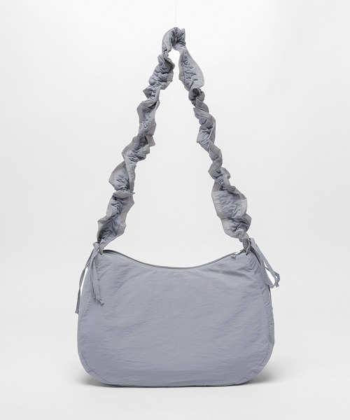 Honeys（ハニーズ）の「ギャザーショルダーバッグ（ショルダーバッグ・レディース・アイボリー/グレイッシュベージュ/ブラック/ブルーグレー・FREE）」の20枚目の写真