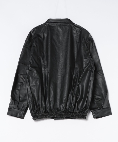 WEGO（ウィゴー）の「WEGO/オーバーサイズフェイクレザージャケット/アウター（ブルゾン・レディース・ブラウン/ブラック・MEDIUM）」の19枚目の写真