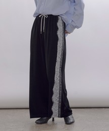 Eimee Law | アシメサイドレースベロアパンツ(その他パンツ)