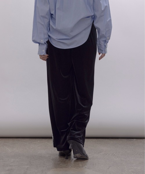 アシメサイドレースベロアパンツ Eimee Law│Eimee Law & LHELBIE 公式