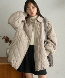 earth music&ecology(アースミュージックアンドエコロジー)の【WEB限定】ダブルステッチキルティングコート(ブルゾン)