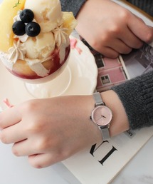 OLIVIA BURTON（オリビアバートン）の「「OLIVIA BURTON/オリビアバートン」 クラシック - ミニダイアル  シルバー メッシュ 23mm（アナログ腕時計）」