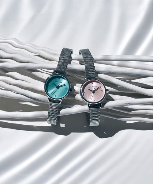 OLIVIA BURTON(オリビアバートン)の「「OLIVIA BURTON/オリビアバートン」 クラシック - ミニダイアル シルバー メッシュ 23mm(アナログ腕時計・メンズ・ターコイズブルー/ベビーピンク・FREE)」の7枚目の写真