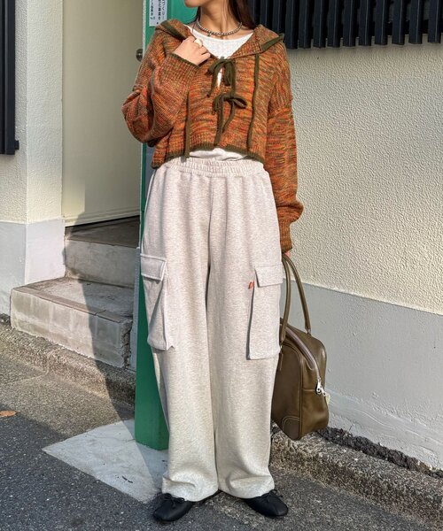 CIAOPANIC(チャオパニック)の「TCポンチスウェットカーゴパンツ(その他パンツ・レディース・ライトグレー/グレー・MEDIUM/LARGE)」の22枚目の写真