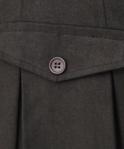 THE SHOP TK (ザ ショップ ティーケー )の「フラップタックスカート【洗える】(スカート・レディース・カーキ/ナチュラル/スミクロ・12/13)」の12枚目の写真