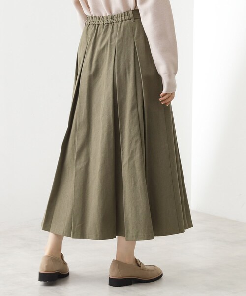 THE SHOP TK (ザ ショップ ティーケー )の「フラップタックスカート【洗える】(スカート・レディース・カーキ/ナチュラル/スミクロ・12/13)」の14枚目の写真