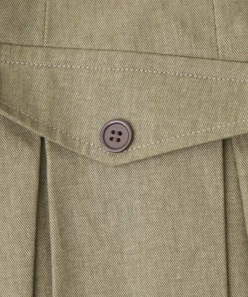 THE SHOP TK (ザ ショップ ティーケー )の「フラップタックスカート【洗える】(スカート・レディース・カーキ/ナチュラル/スミクロ・12/13)」の16枚目の写真