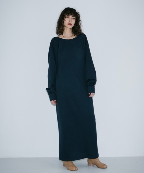 HANNE（アン）の「バックオープンカットワンピース（ワンピース・レディース・ネイビー/ホワイト・SMALL/MEDIUM）」の3枚目の写真