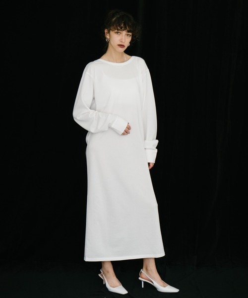 HANNE（アン）の「バックオープンカットワンピース（ワンピース・レディース・ネイビー/ホワイト・SMALL/MEDIUM）」の17枚目の写真