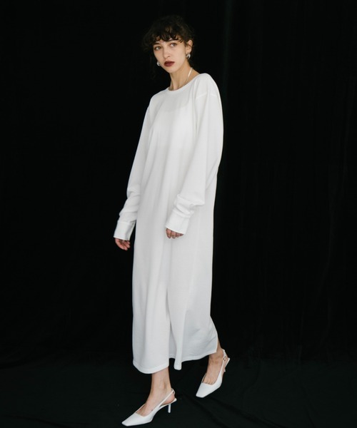 HANNE（アン）の「バックオープンカットワンピース（ワンピース・レディース・ネイビー/ホワイト・SMALL/MEDIUM）」の19枚目の写真