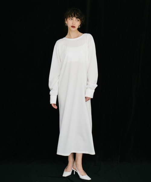HANNE（アン）の「バックオープンカットワンピース（ワンピース・レディース・ネイビー/ホワイト・SMALL/MEDIUM）」の16枚目の写真