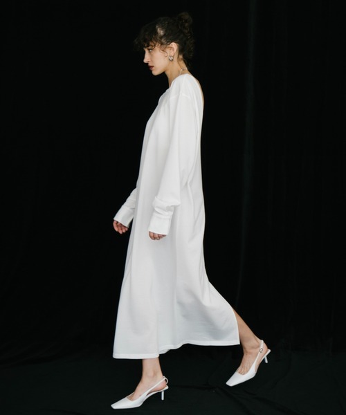 HANNE（アン）の「バックオープンカットワンピース（ワンピース・レディース・ネイビー/ホワイト・SMALL/MEDIUM）」の18枚目の写真