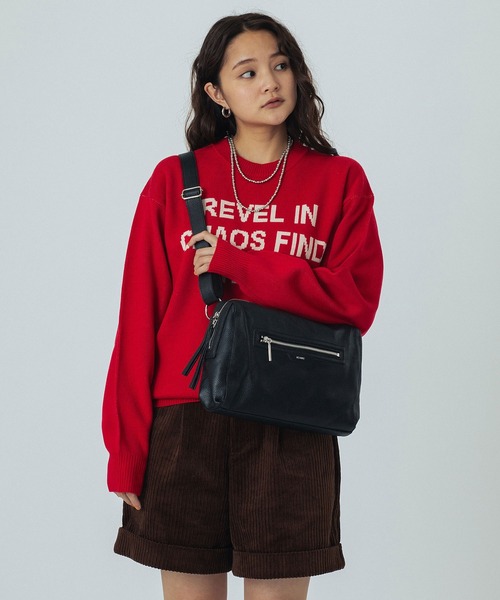 ROSE BUD（ローズバッド）の「(BEAURE)LEATHER BIG SHOULDER BAG（ショルダーバッグ・レディース・ブラック/ブラウン・ONE SIZE）」の19枚目の写真