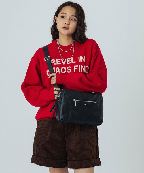 ROSE BUD（ローズバッド）の「(BEAURE)LEATHER BIG SHOULDER BAG（ショルダーバッグ・レディース・ブラック/ブラウン・ONE SIZE）」の20枚目の写真