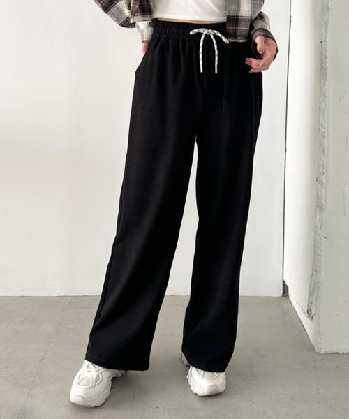 セール】ワイドストレートスウェットパンツ（スウェットパンツ）｜CLEA