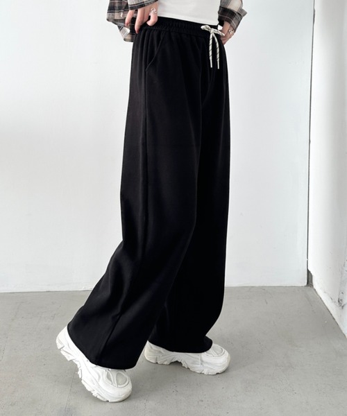 セール】ワイドストレートスウェットパンツ（スウェットパンツ）｜CLEA