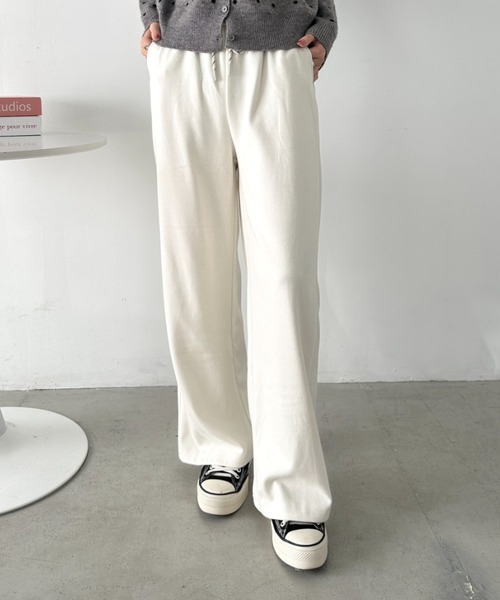 セール】ワイドストレートスウェットパンツ（スウェットパンツ）｜CLEA