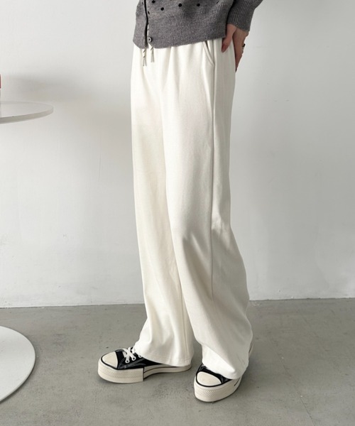 セール】ワイドストレートスウェットパンツ（スウェットパンツ）｜CLEA