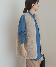 URBAN RESEARCH DOORS | リバーシブルボアベスト(その他アウター)