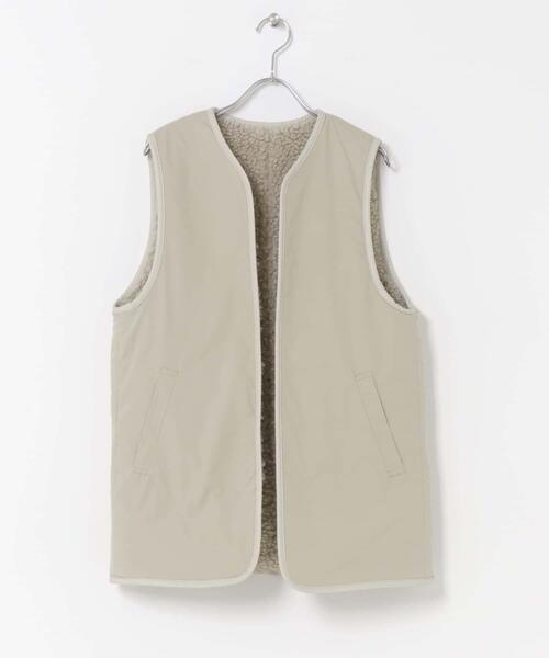 URBAN RESEARCH DOORS（アーバンリサーチドアーズ）の「リバーシブルボアベスト（その他アウター・レディース・チャコールグレー/ベージュ系その他・MEDIUM）」の10枚目の写真