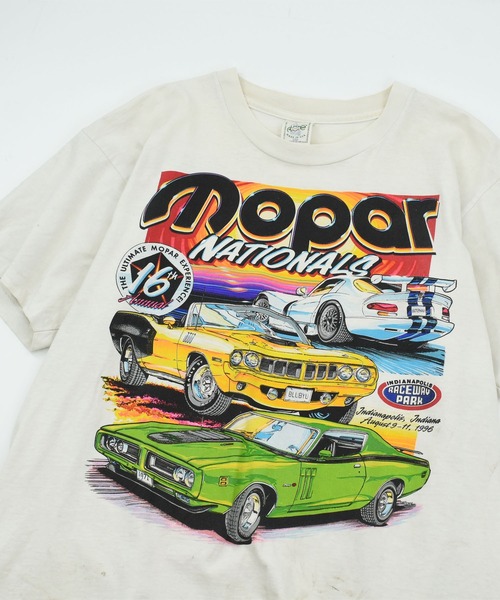 LABORATORY R(ラボラトリーアール)の「【USED】90’s Alore “Mopar Nationals” レーシング Tシャツ USA製(Tシャツ/カットソー・メンズ・ホワイト・LARGE)」の2枚目の写真