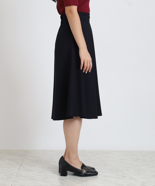 TRUDEA（トルディア）の「ウール調ビット付きフレアスカート（スカート