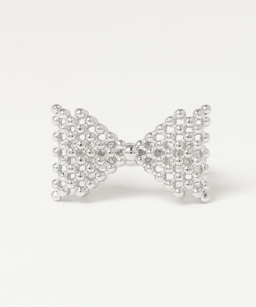 Vini（ヴィニ）の「3D ribbon ビーズ リング　( フリーサイズ )（リング・レディース・シルバー/ゴールド・FREE）」の17枚目の写真