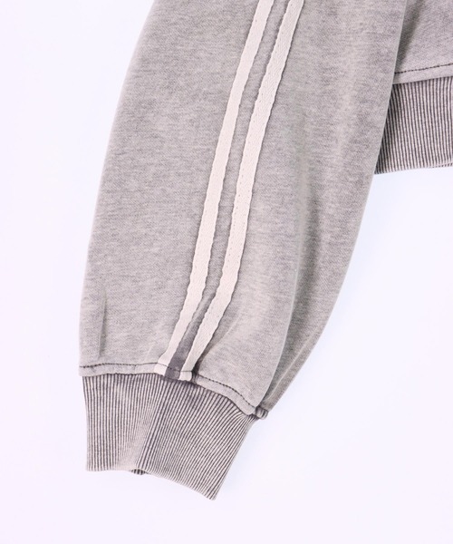 ANAP（アナップ）の「ウォッシュ 加工 ライン スウェット ジップ パーカー（パーカー・レディース・ピンク/ライトグレー/ブルー/ブラック・FREE）」の19枚目の写真