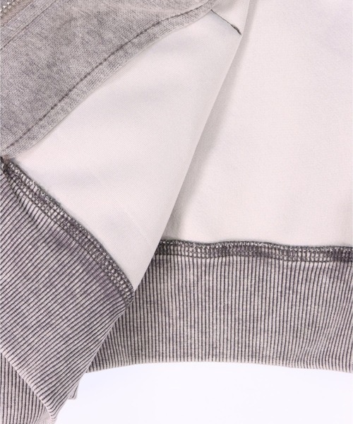 ANAP（アナップ）の「ウォッシュ 加工 ライン スウェット ジップ パーカー（パーカー・レディース・ピンク/ライトグレー/ブルー/ブラック・FREE）」の17枚目の写真