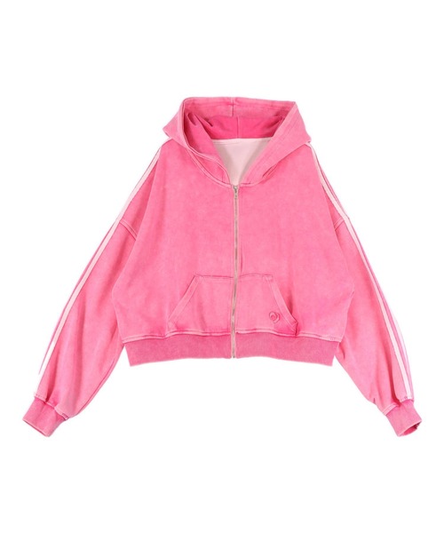 ウォッシュ 加工 ライン スウェット ジップ パーカー（パーカー