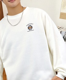 ワンポイント スウェット 長袖 トレーナー