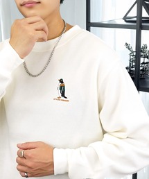 ワンポイント スウェット 長袖 トレーナー