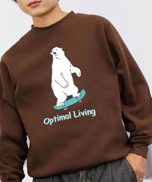 L'atelier（ラトリエ）の「ワンポイント スウェット 長袖 トレーナー（スウェット）」